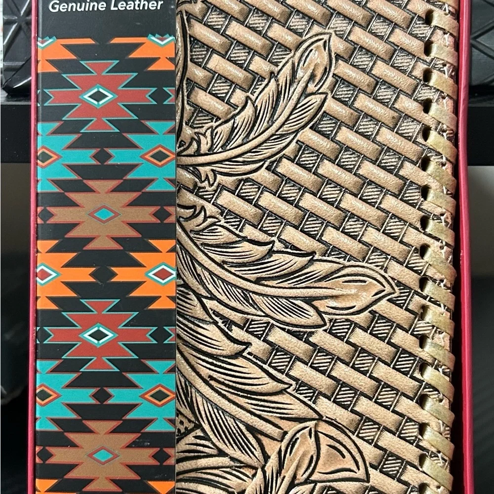 Red Dirt Genuine Leather Embossed Wallet